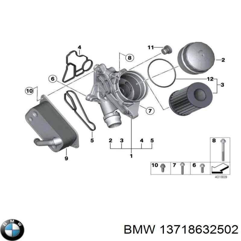 Do koszyka 13718632502 BMW Filtr powietrza