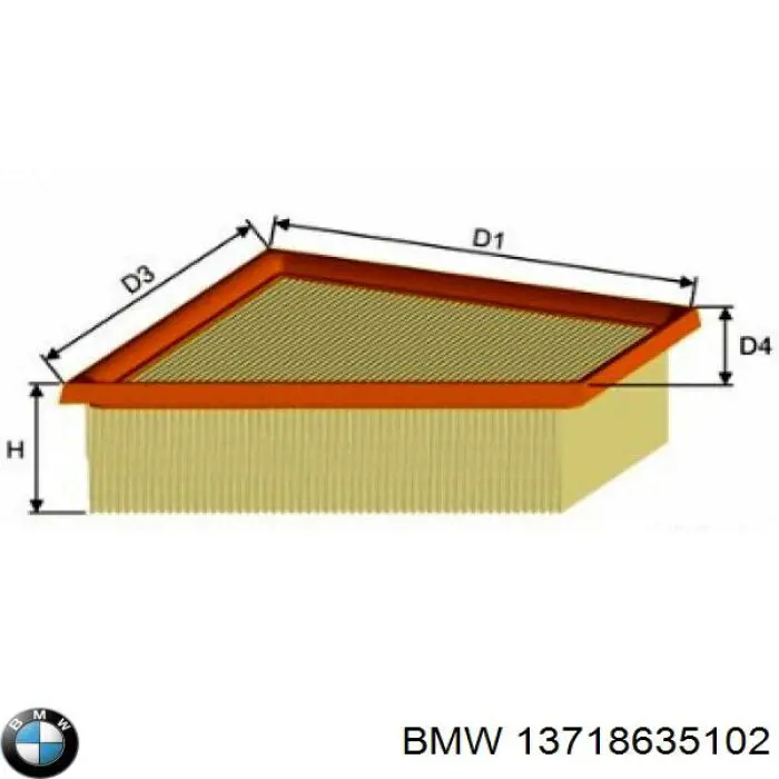 13718635102 BMW Filtr powietrza