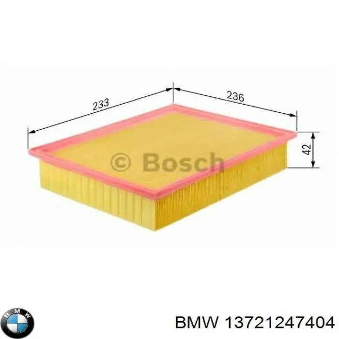 Do koszyka 13721247404 BMW Filtr powietrza