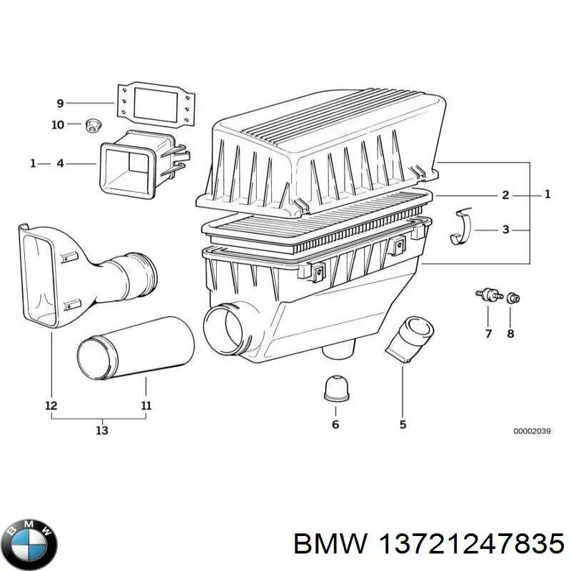 Filtr powietrza BMW 13721247835 cena, od 4,97 USD
