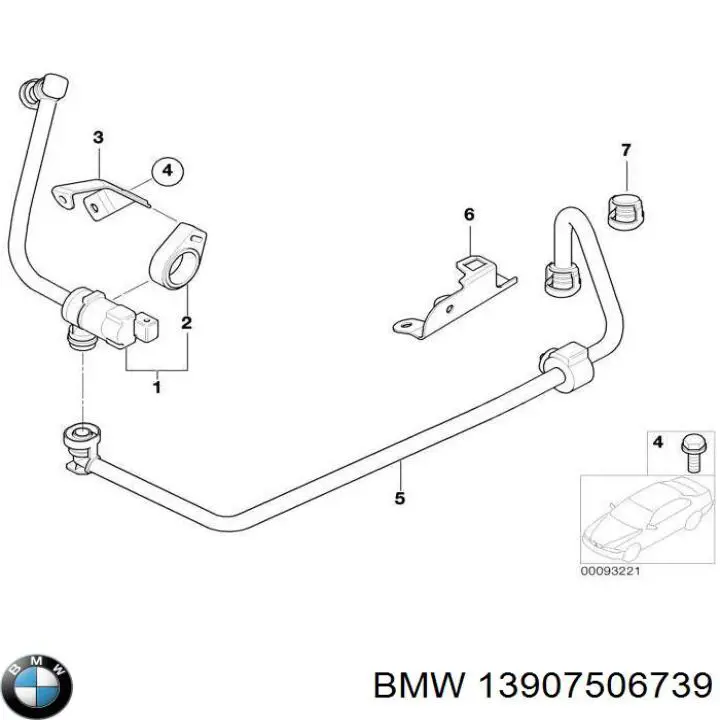 Zawór odpowietrzający zbiornika paliwa BMW 13907506739 cena, od 56,18 USD