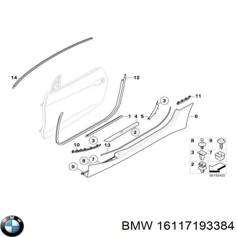 Do koszyka 16117193384 BMW Korek wlewu paliwa