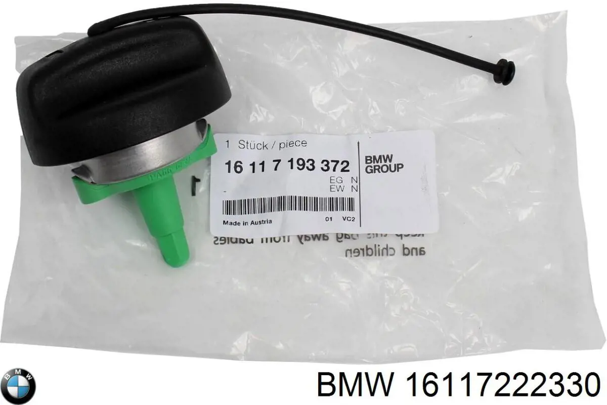 Korek wlewu paliwa BMW 16117222330