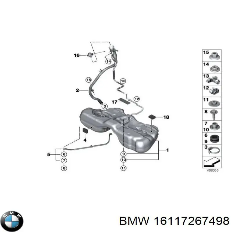 Zbiornik paliwa do BMW 7  F01, F02, F03, F04