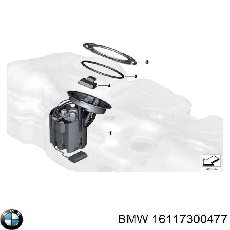 Moduł pompy paliwowej z czujnikiem poziomu paliwa BMW 16117300477 cena, od 183,88 USD