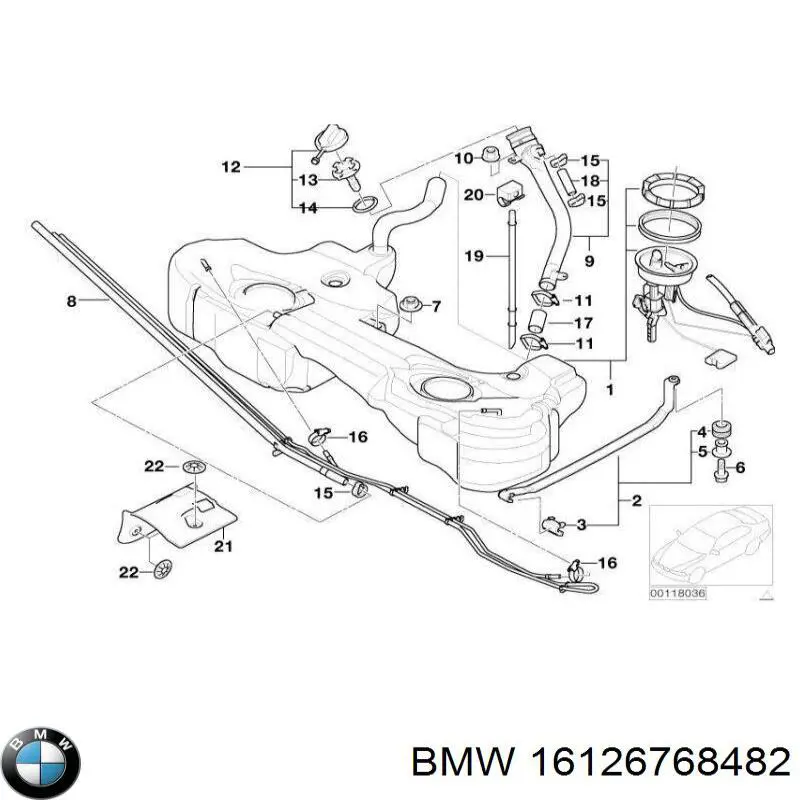 Zbiornik paliwa do BMW 3 (E46)