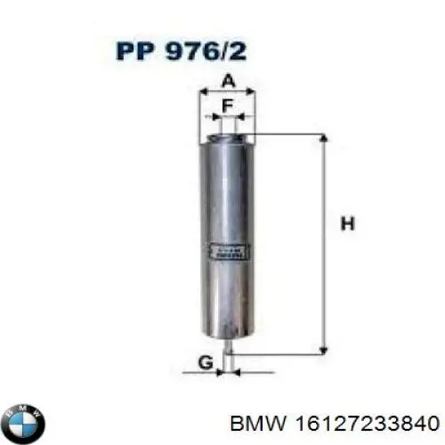 Do koszyka 16127233840 BMW Filtr paliwa