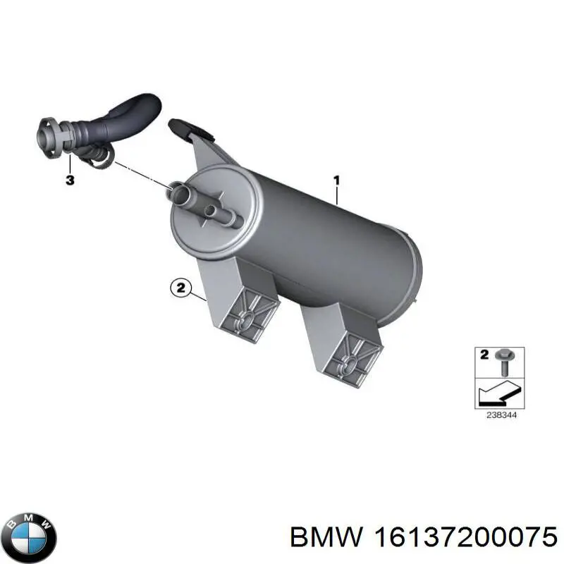 Filtr paliwa BMW 16137200075 cena, od 17,25 USD