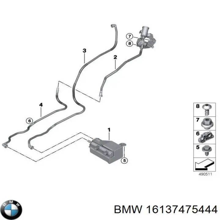 POCHŁANIACZ PAR PALIWA do BMW X5 (G05, F95)