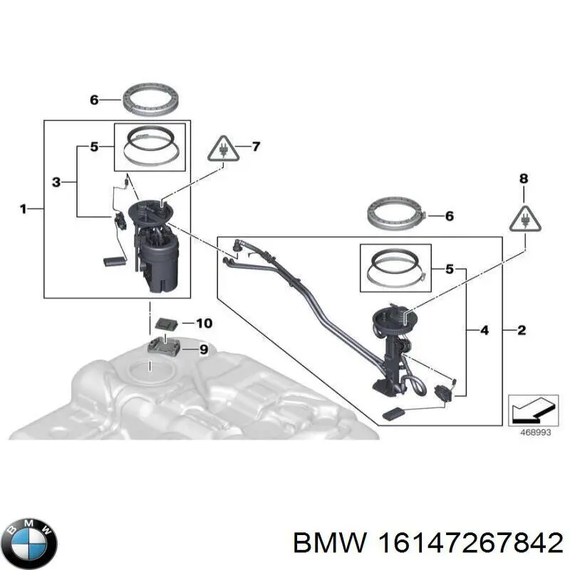 16147267842 BMW Moduł pompy paliwowej z czujnikiem poziomu paliwa