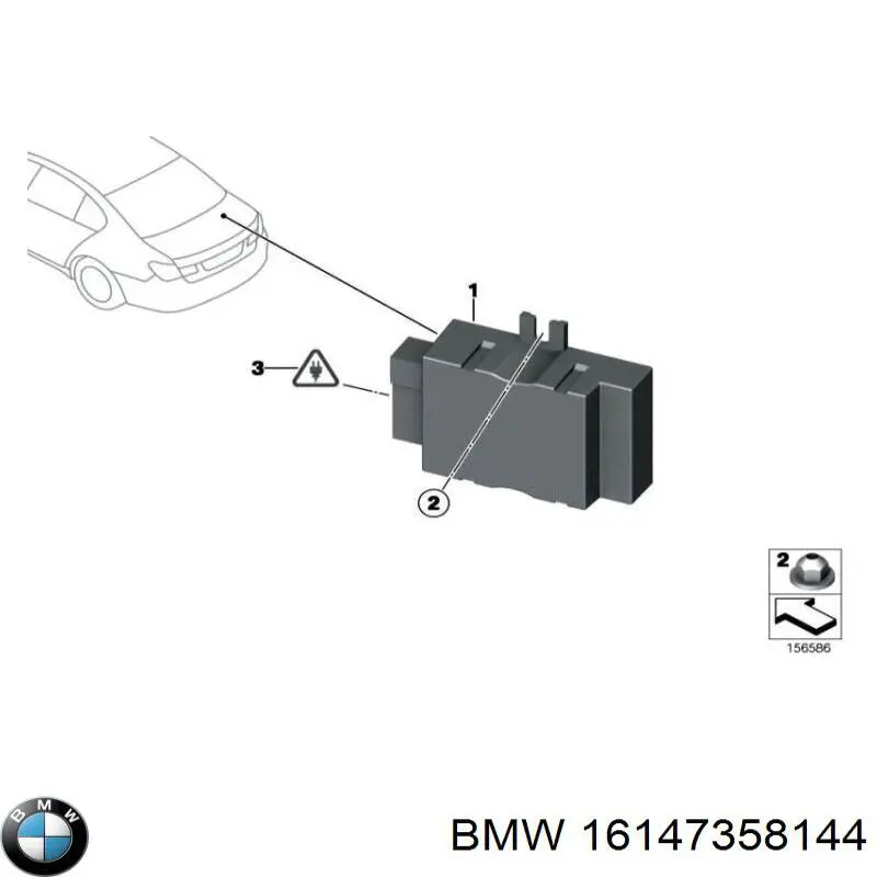 16147358144 BMW Sterownik pompy paliwa