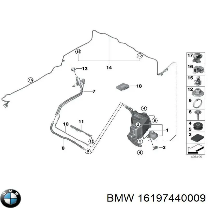POCHŁANIACZ PAR PALIWA do BMW X5  G05, F95