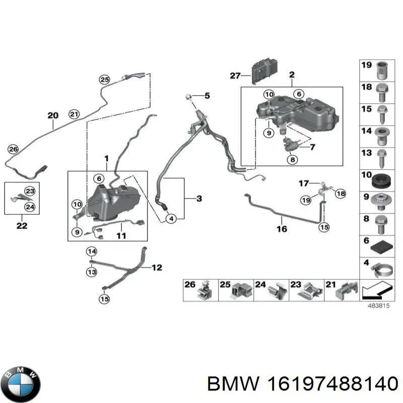 16197488140 BMW Sterownik AD BLUE