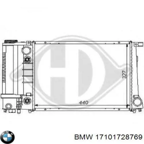 17101728769 BMW chłodnica silnika