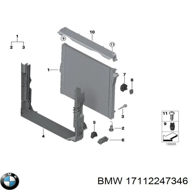 17112247346 BMW pokrywa (korek chłodnicy)