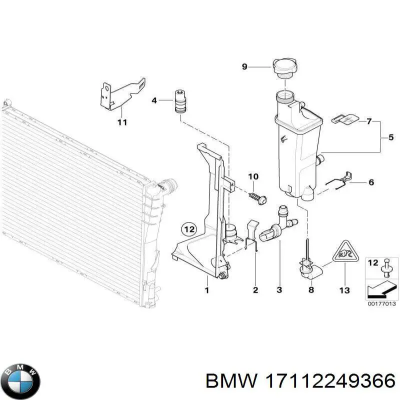 Do koszyka 17112249366 BMW Termostat dodatkowy