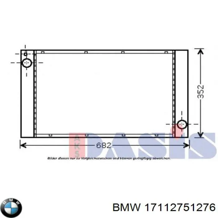 Do koszyka 17112751276 BMW Chłodnica silnika