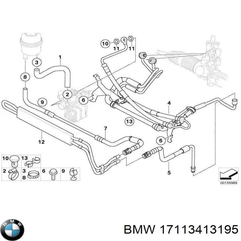 Chłodnica wspomagania hydraulicznego do BMW X3 (E83)