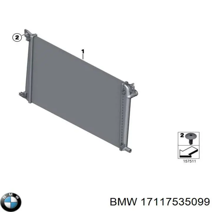 17117535099 BMW Chłodnica silnika
