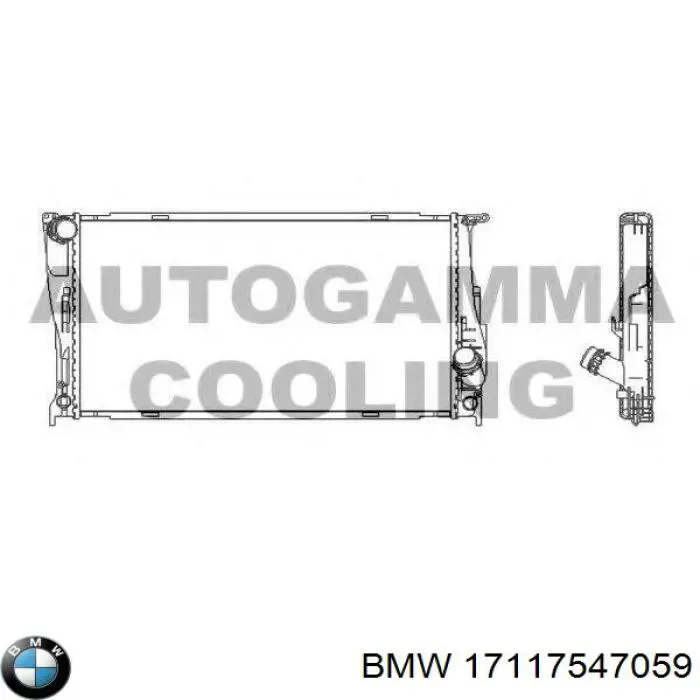 Do koszyka 17117547059 BMW Chłodnica silnika