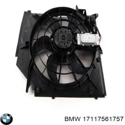 Dyfuzor chłodnicy, w komplecie z silnikiem i wirnikiem BMW 17117561757 cena, od 175,36 USD
