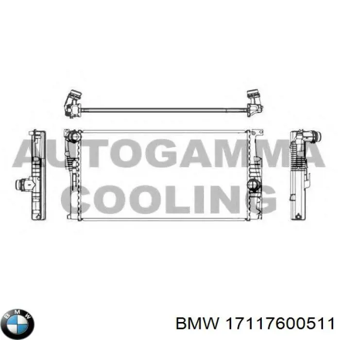 17117600511 BMW Chłodnica silnika