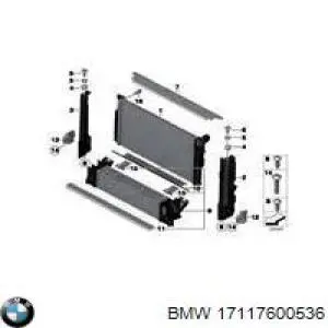 Do koszyka 17117600536 BMW Wspornik chłodnicy lewy