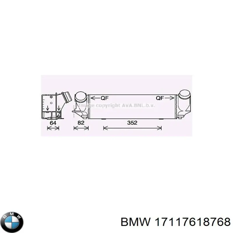 Do koszyka 17117618768 BMW Chłodnica intercoolera