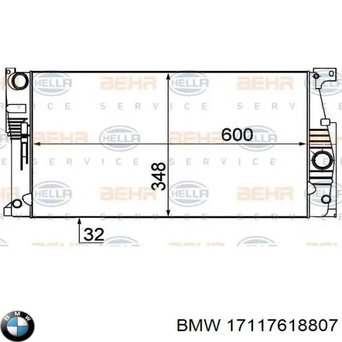 Do koszyka 17117618807 BMW Chłodnica silnika