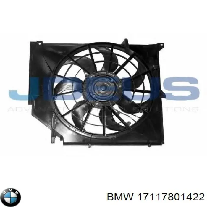 Dyfuzor chłodnicy, w komplecie z silnikiem i wirnikiem BMW 17117801422 cena, od 160,14 USD