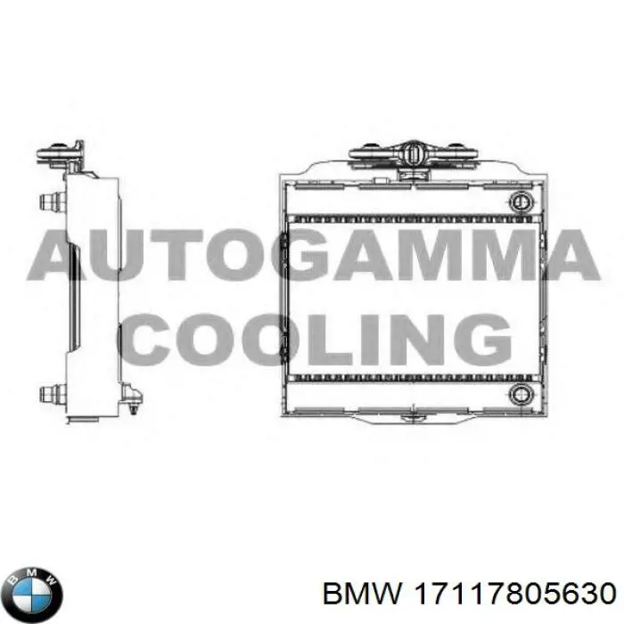 Chłodnica silnika lewa BMW 17117805630 cena, od 217,55 USD