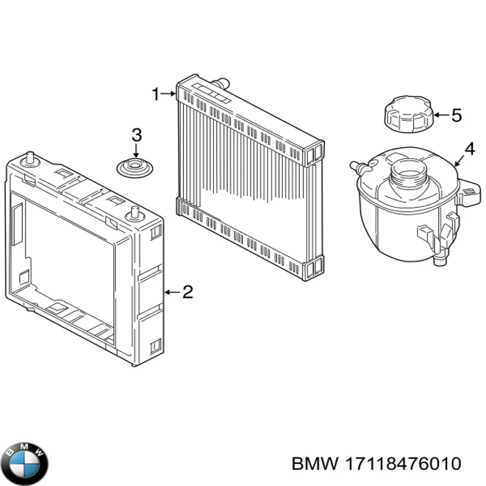 17118476010 BMW Chłodnica silnika