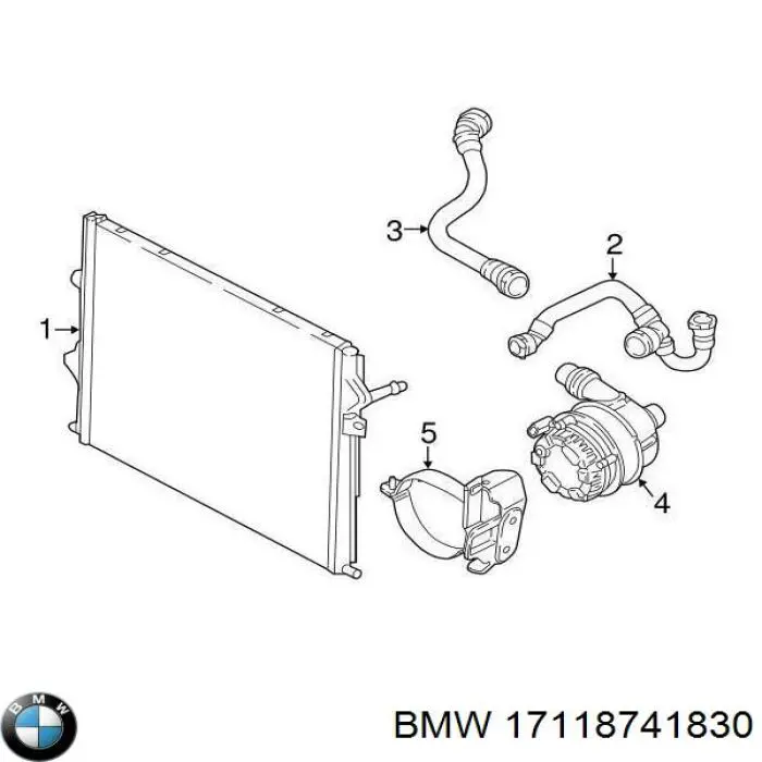 Chłodnica silnika dodatkowa BMW 17118741830 cena, od 163,76 USD