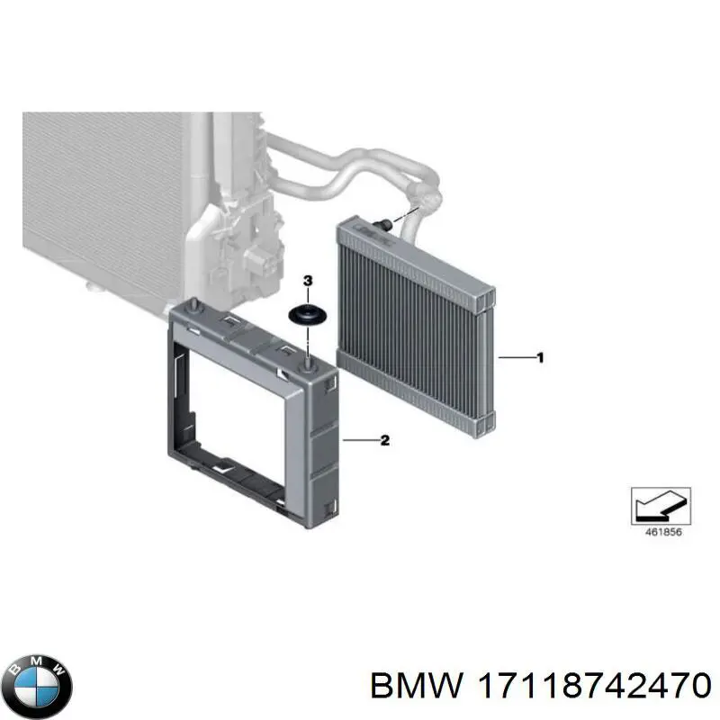 Ramka mocowania chłodnicy do BMW 5 (G31)