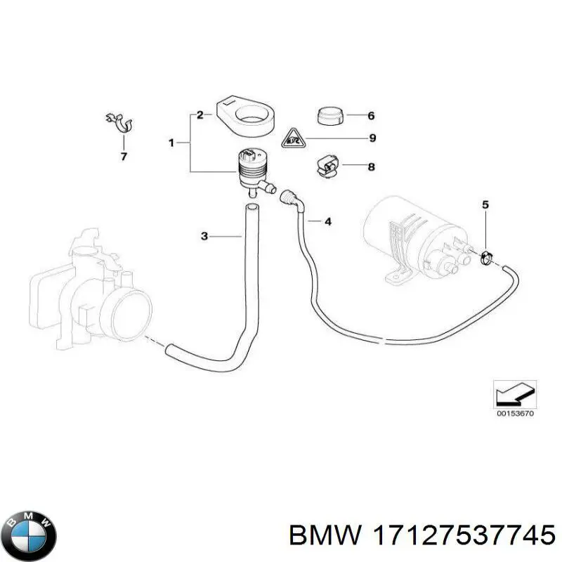 Przewód (króciec) układu chłodzenia BMW 17127537745 cena, od 42,28 USD