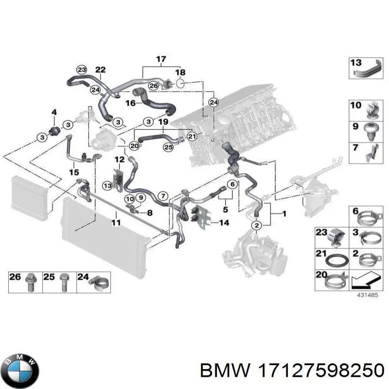  BMW 17127598250 cena, od 115,81 USD