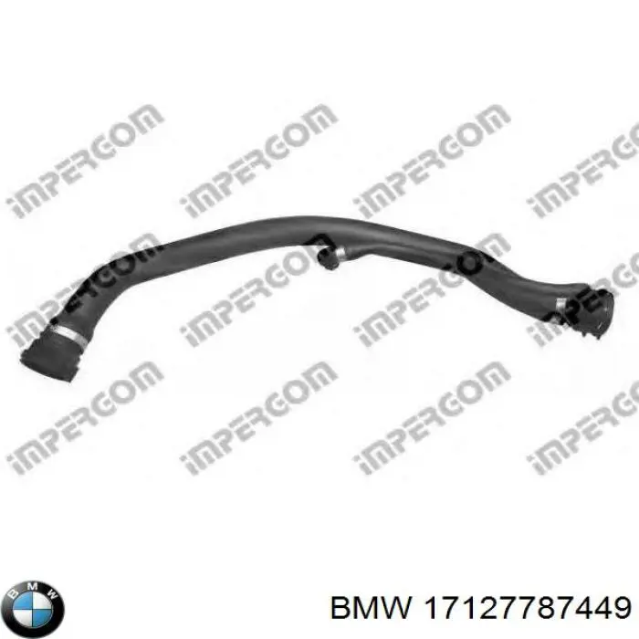 Przewód (króciec) chłodnicy górny BMW 17127787449 cena, od 55,72 USD
