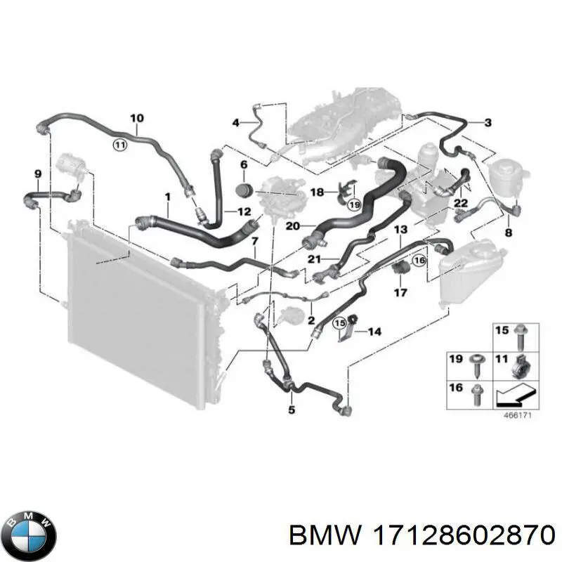 Przewód (króciec) chłodnicy górny do BMW 5 (G30, F90)