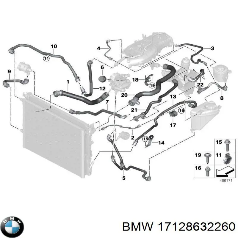 Przewód zbiornika wyrównawczego górny do BMW 7 (G11, G12)