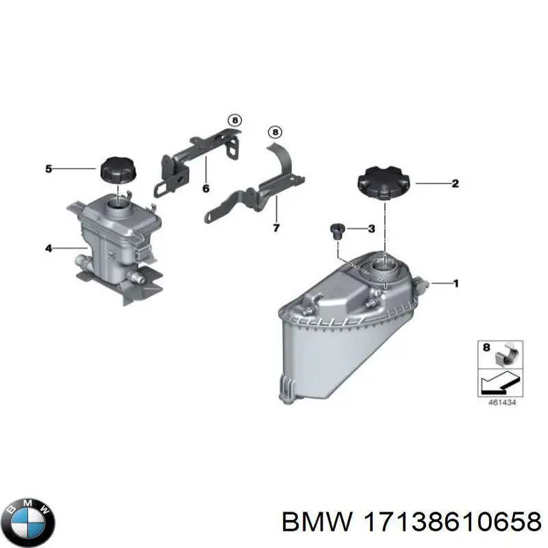 17138610658 BMW Zbiorniczek wyrównawczy układu chłodzenia