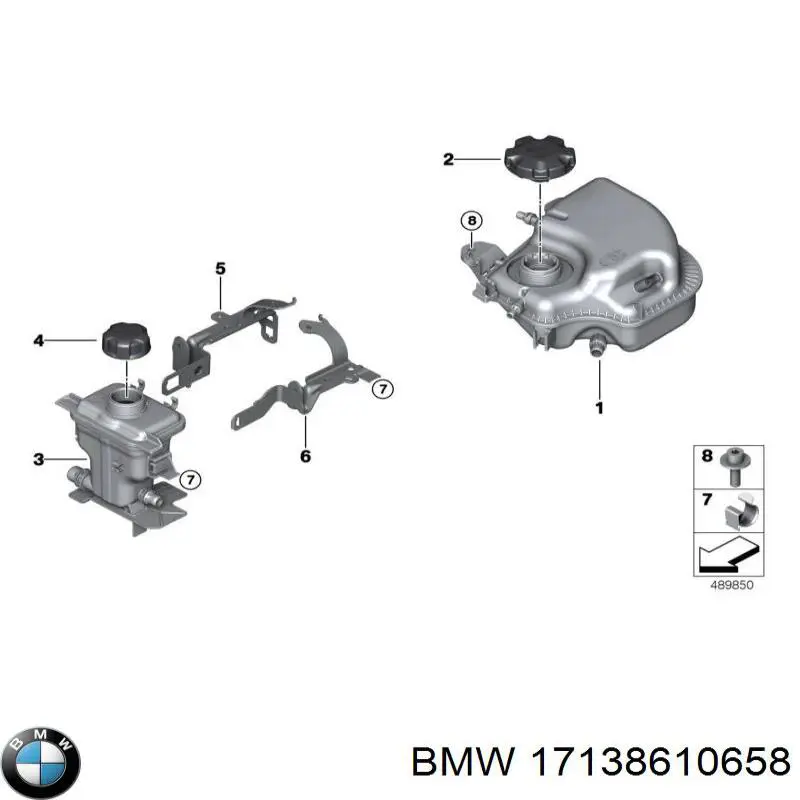 Zbiorniczek wyrównawczy układu chłodzenia BMW 17138610658 cena, od 92,35 USD