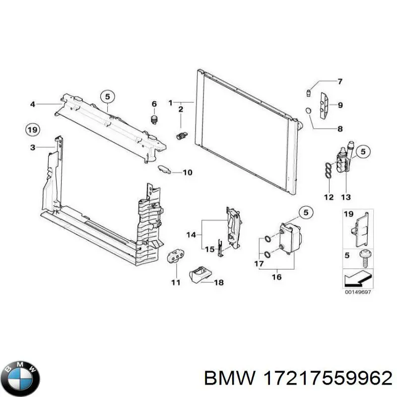 Termostat dodatkowy BMW 17217559962 cena, od 30,04 USD