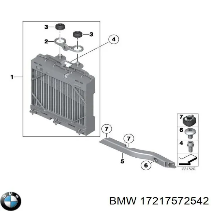 Chłodnica oleju BMW 17217572542 cena, od 56,67 USD