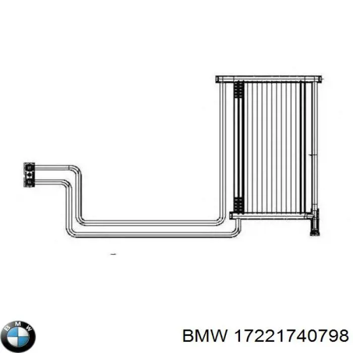 Do koszyka 17221740798 BMW Chłodnica automatycznej/mechanicznej skrzyni biegów