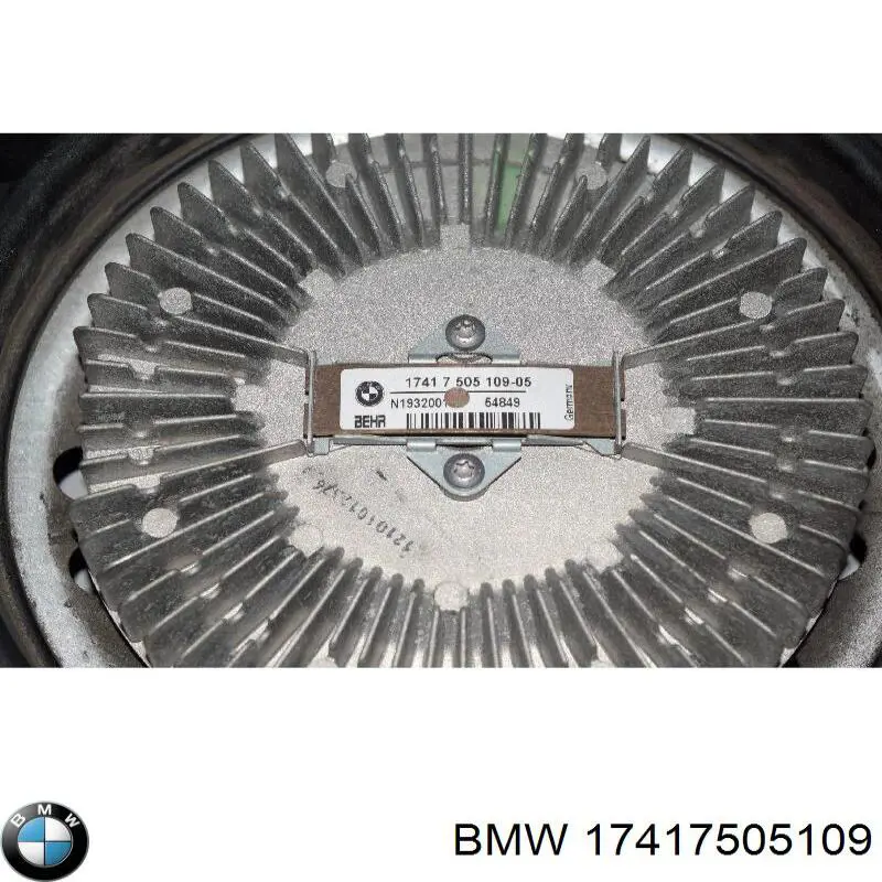 Do koszyka 17417505109 BMW Sprzęgło wiskotyczne wentylatora chłodzenia