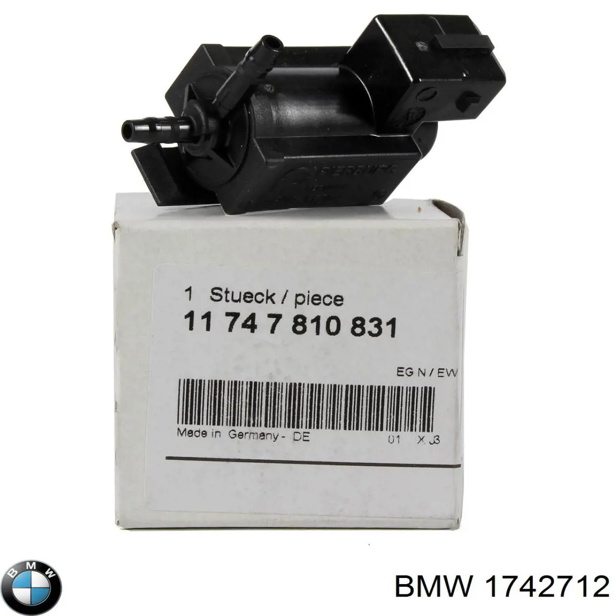 Zawór elektromagnetyczny regulacji klapy EGR BMW 1742712 cena, od 31,69 USD