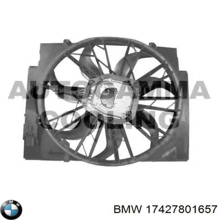 Dyfuzor chłodnicy, w komplecie z silnikiem i wirnikiem do BMW 5 (E60)