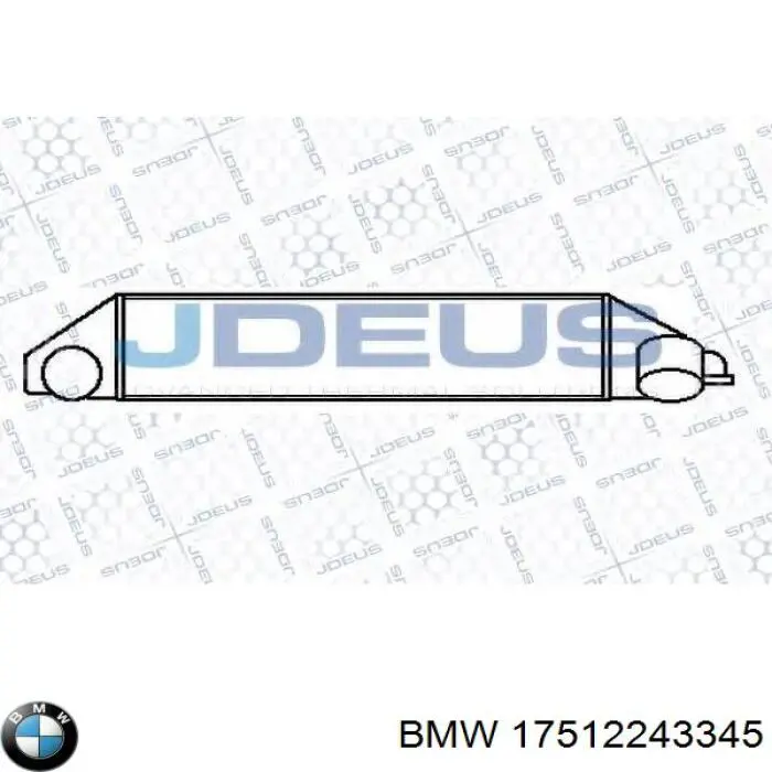 Do koszyka 17512243345 BMW Chłodnica intercoolera