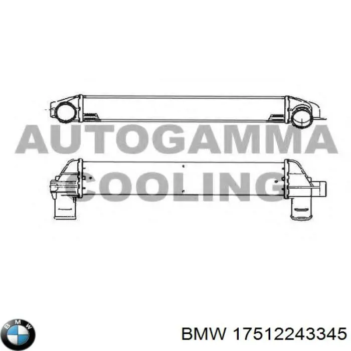 Chłodnica intercoolera BMW 2243345 cena, od 71,51 USD