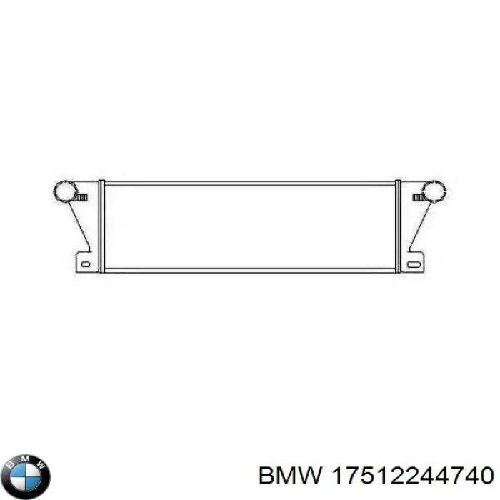Do koszyka 17512244740 BMW Chłodnica intercoolera